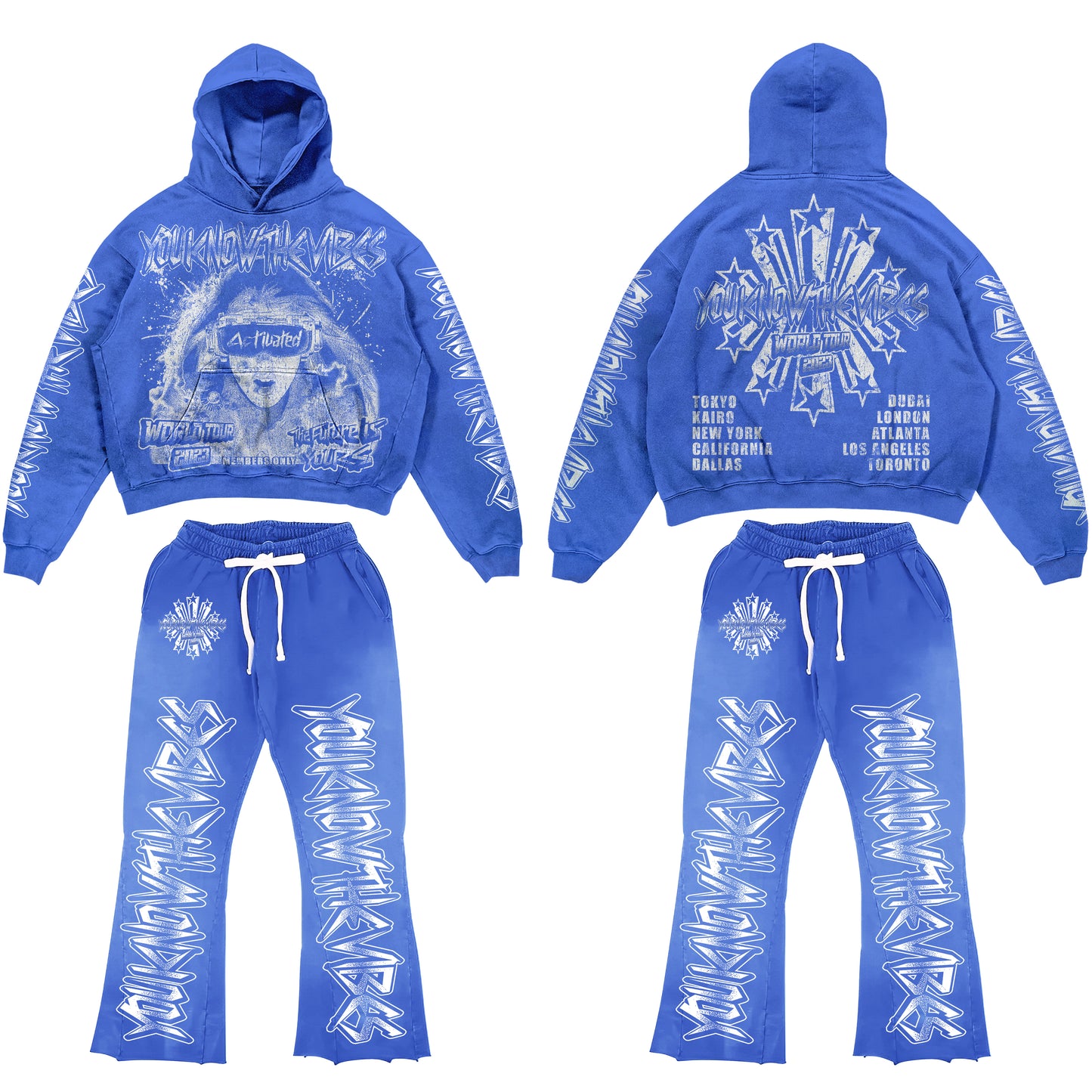 2023 world tour you know the vibes  ACTIVATED sweatsuits