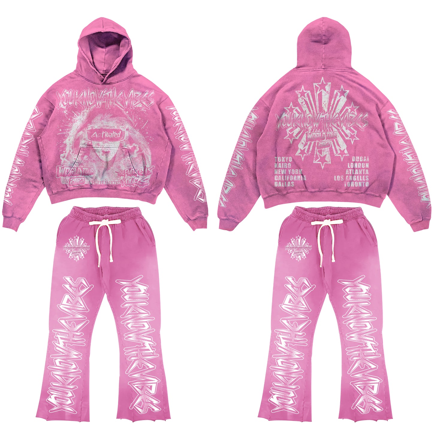 2023 world tour you know the vibes  ACTIVATED sweatsuits