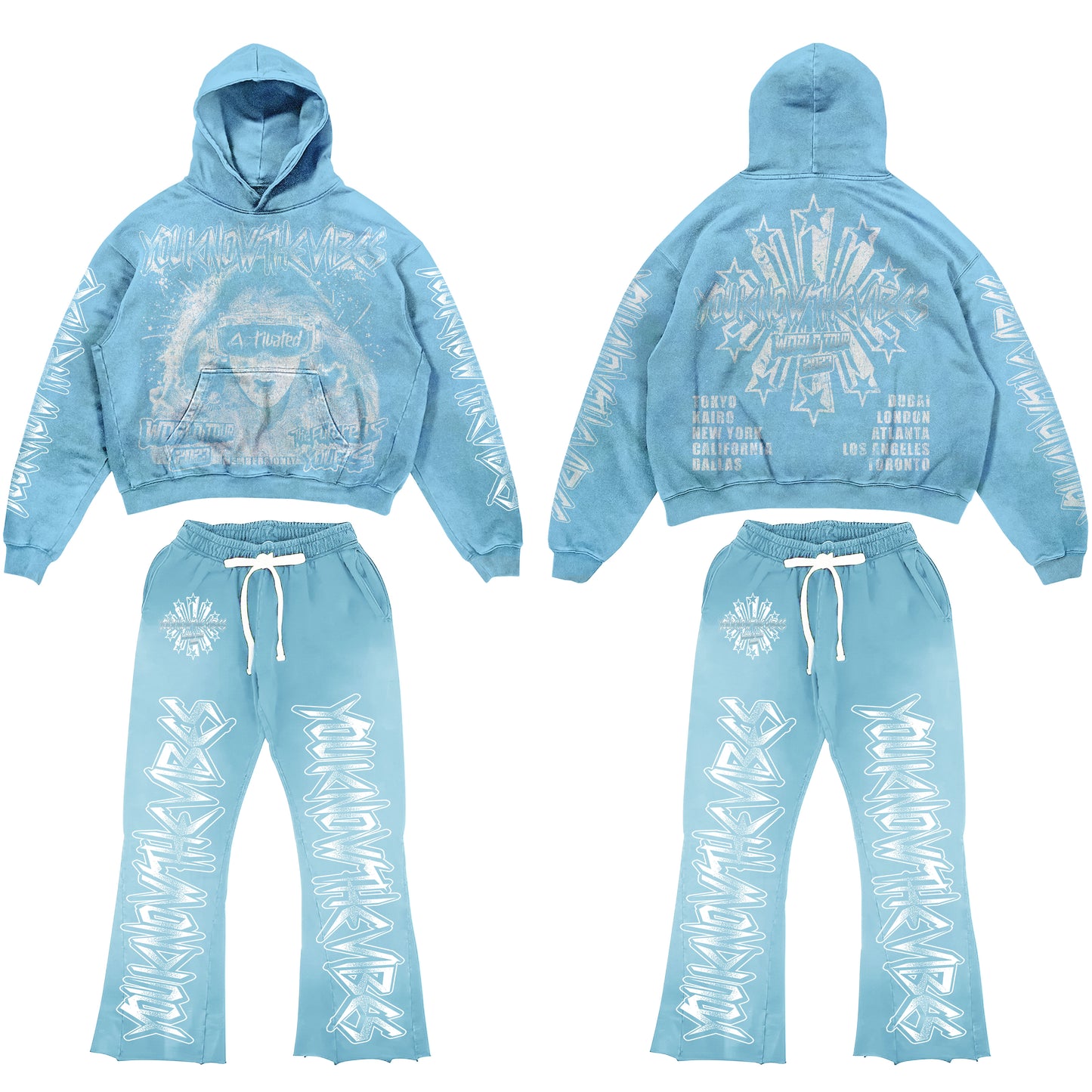 2023 world tour you know the vibes  ACTIVATED sweatsuits