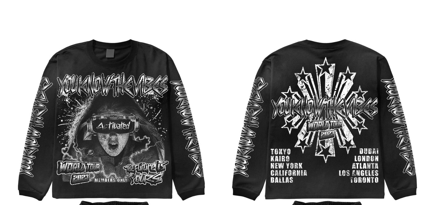 2023 world tour you know the vibes  long sleeve shirt